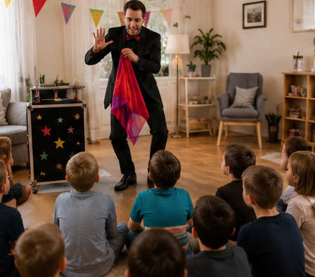 magicien dans un tour de magie